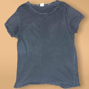 Mens Urban Outfitters Distressed Black Tee